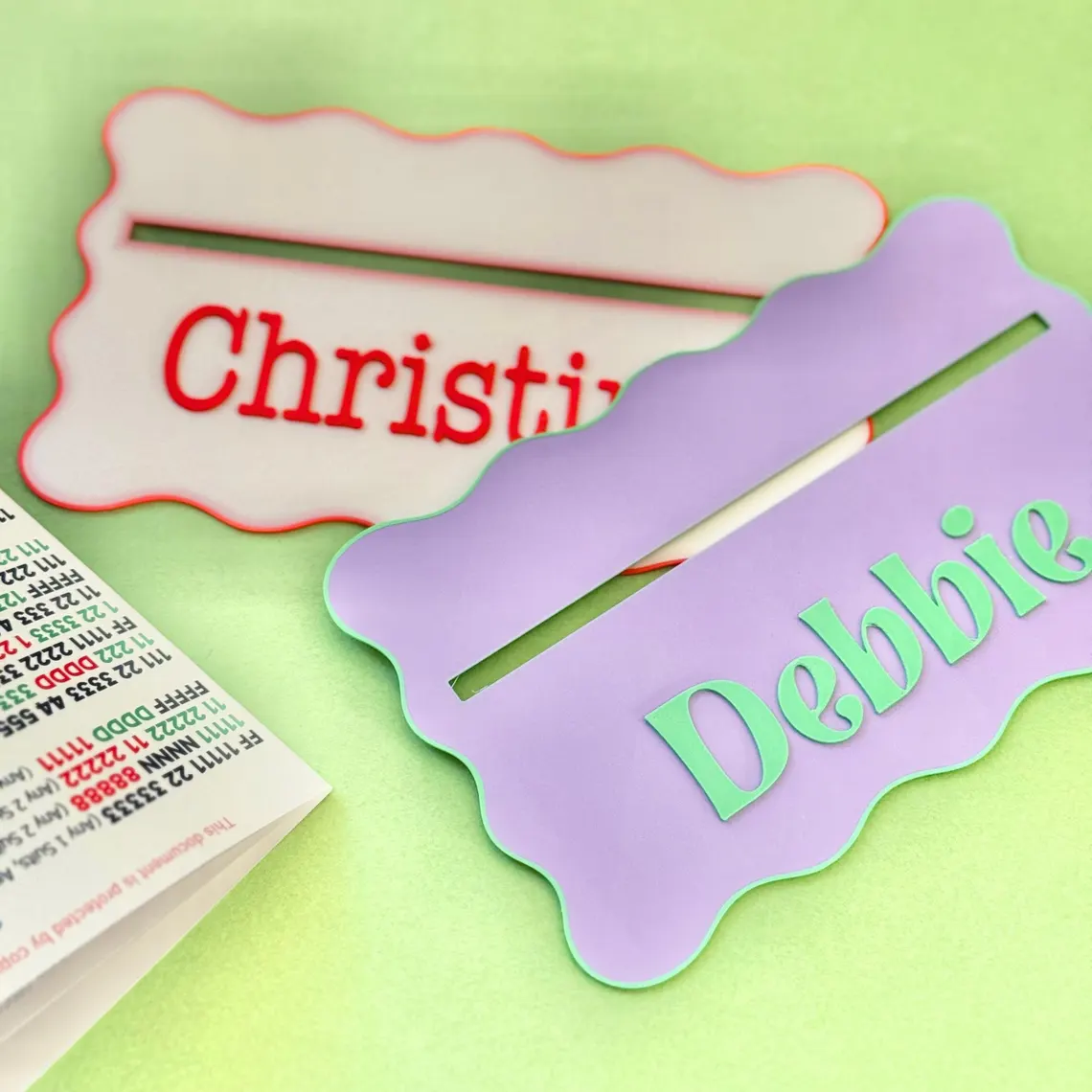 2-Pack Personalized Mahjong Line Readers – Custom Gift Set - Image 3