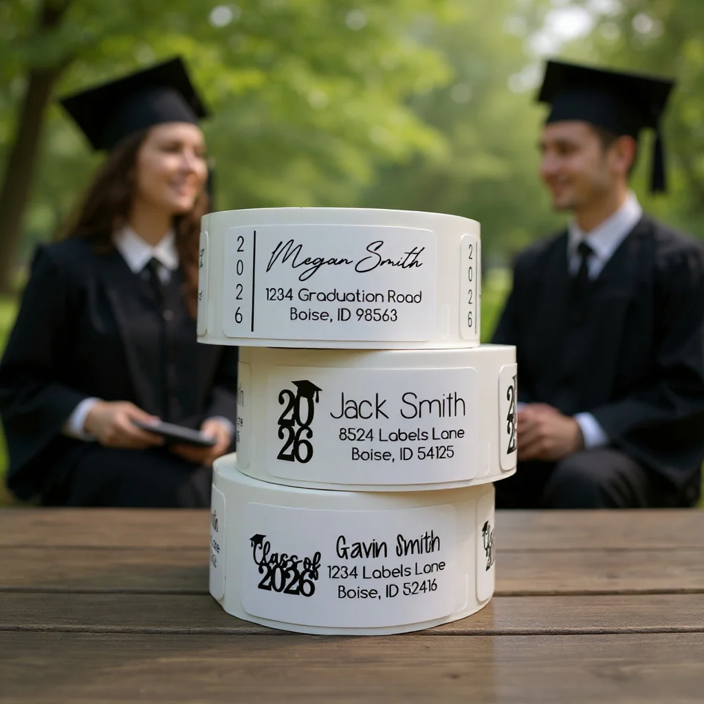 2026 Graduation Address Labels – Personalized Return Address Stickers - Image 2