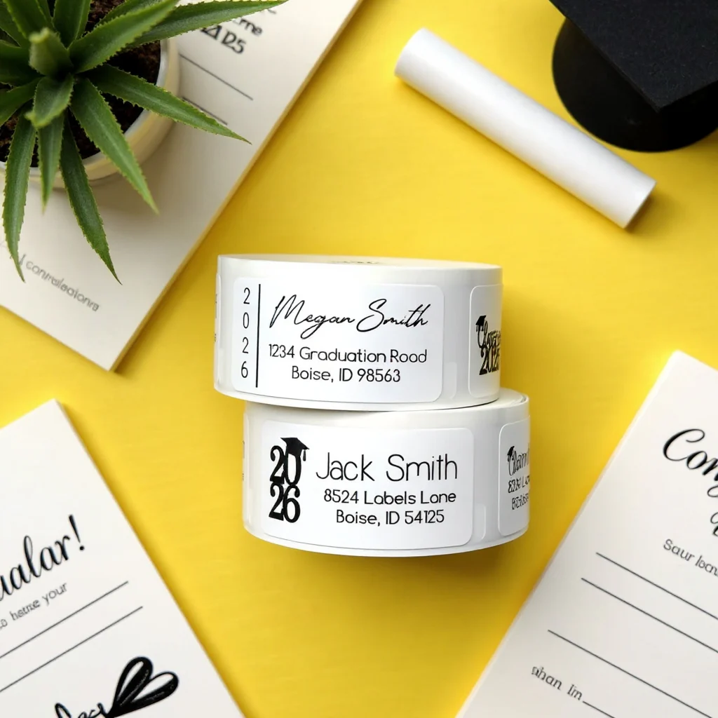 2026 Graduation Address Labels – Personalized Return Address Stickers - Image 3