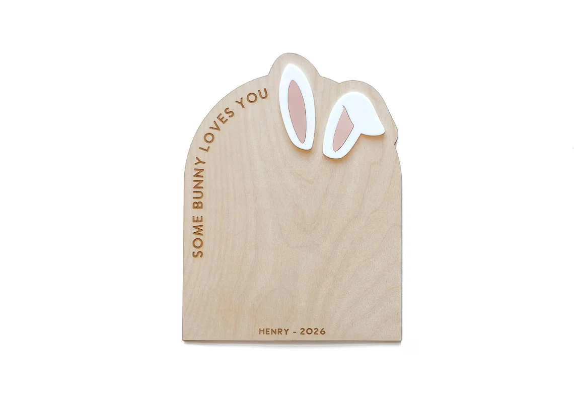 Baby’s First Easter Bunny Footprint Sign – DIY Keepsake - Image 4