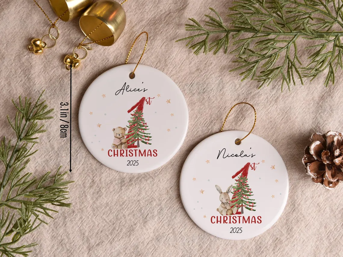 Baby’s First Christmas Ornament | Personalized Ceramic Keepsake - Image 5
