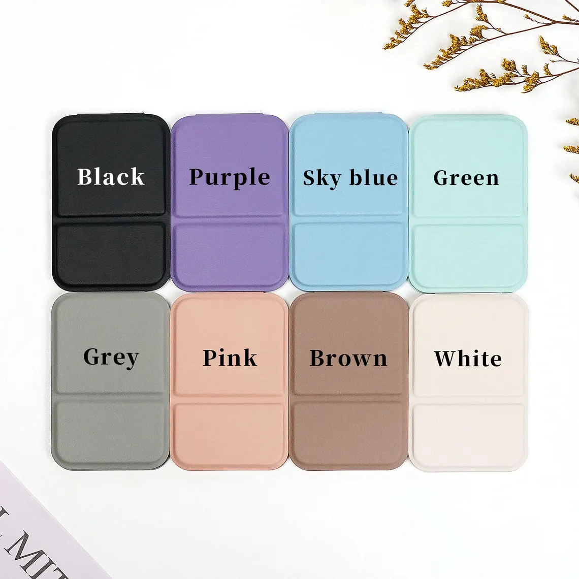 Birth Month Flower Compact Mirror – Personalized Gift for Her - Image 6