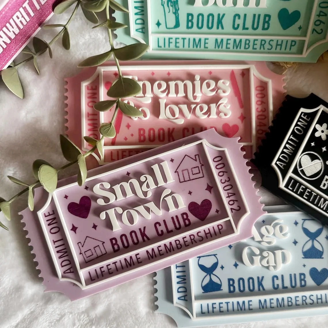 Book Club Ticket Acrylic Leaner | Bookish Decor Gift for Readers - Image 4