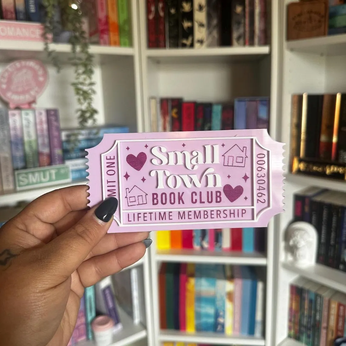 Book Club Ticket Acrylic Leaner | Bookish Decor Gift for Readers - Image 7