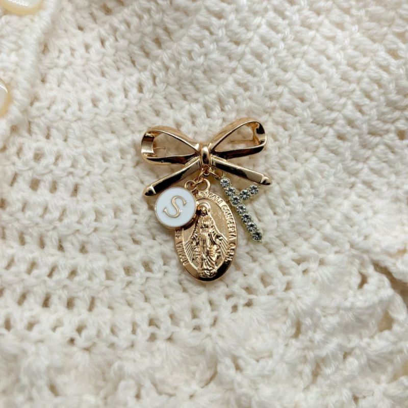 Personalized Catholic Protection Pin - Baptism Gift - Image 3