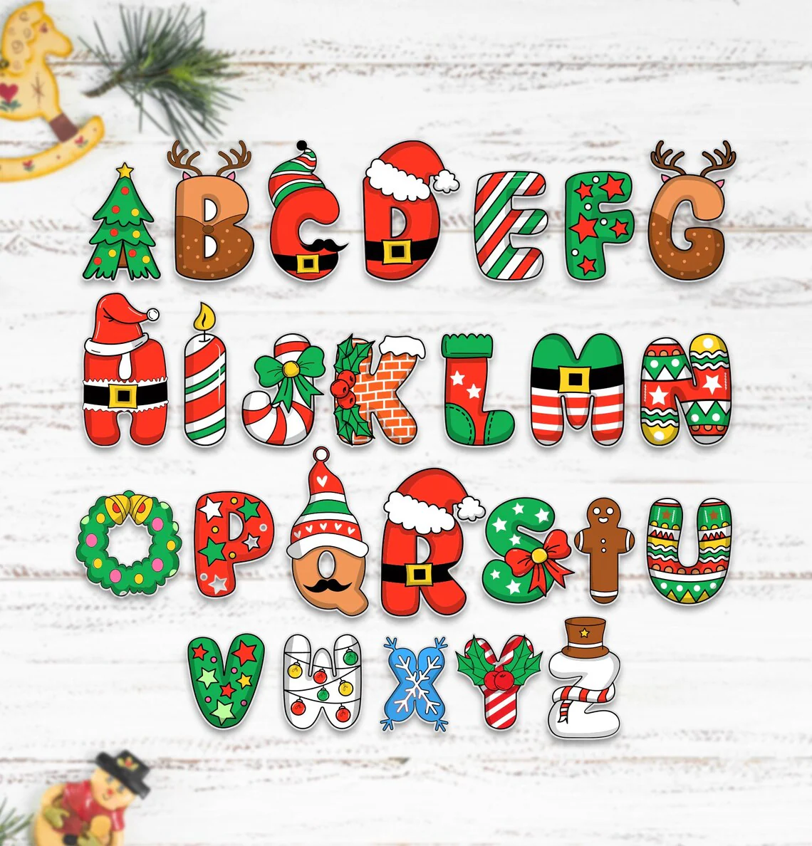 Personalized Christmas Gift Labels | Custom Name Stickers Set - Image 8
