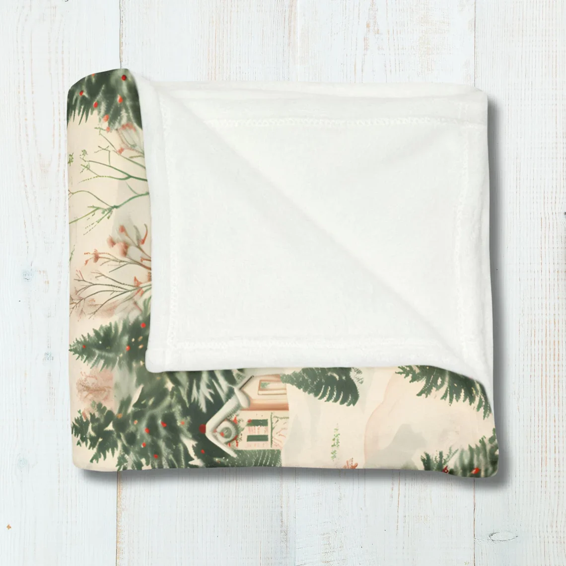 Christmas Village Fleece Blanket – Cozy Holiday Throw for Home - Image 6