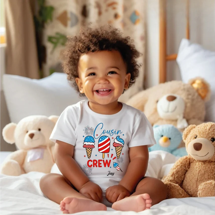 Cousin Crew 4th of July Shirt – Kids Matching Tee - Image 4