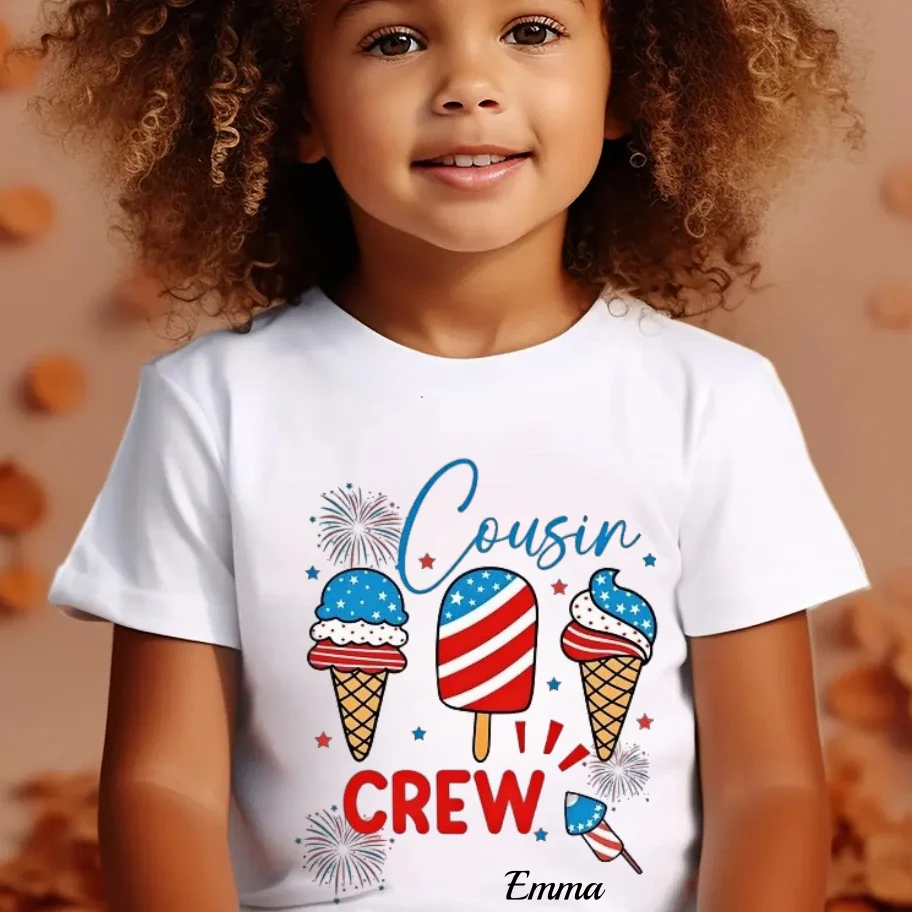 Cousin Crew 4th of July Shirt – Kids Matching Tee - Image 5