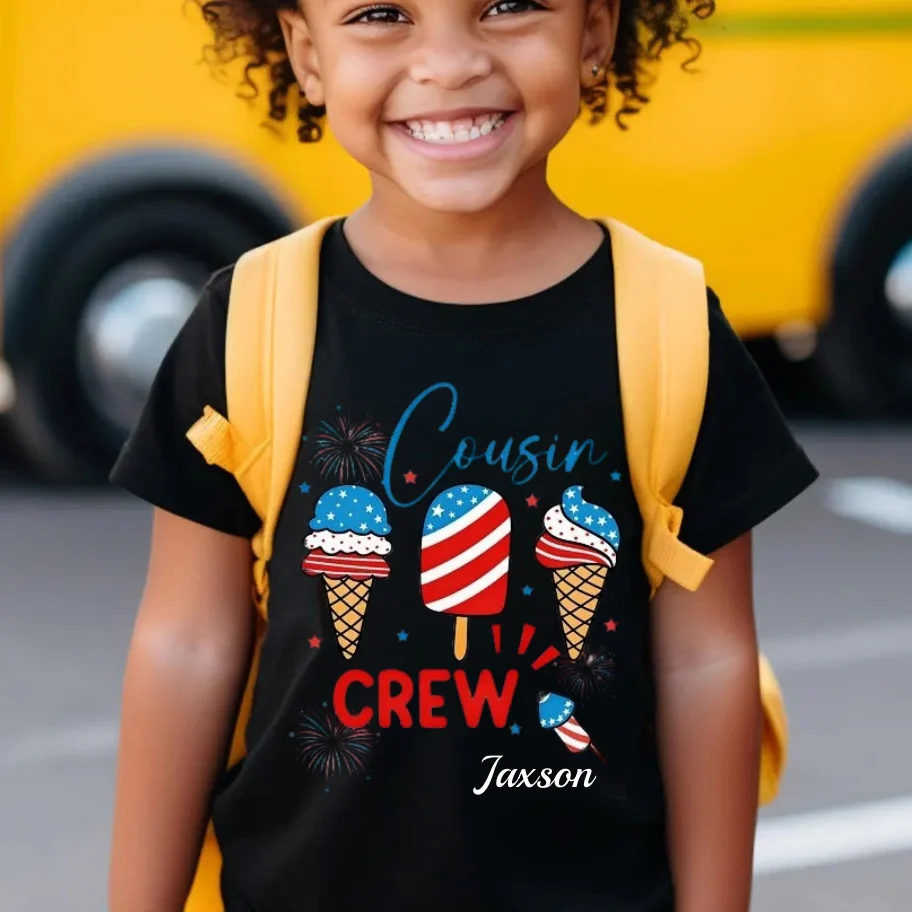 Cousin Crew 4th of July Shirt – Kids Matching Tee - Image 6