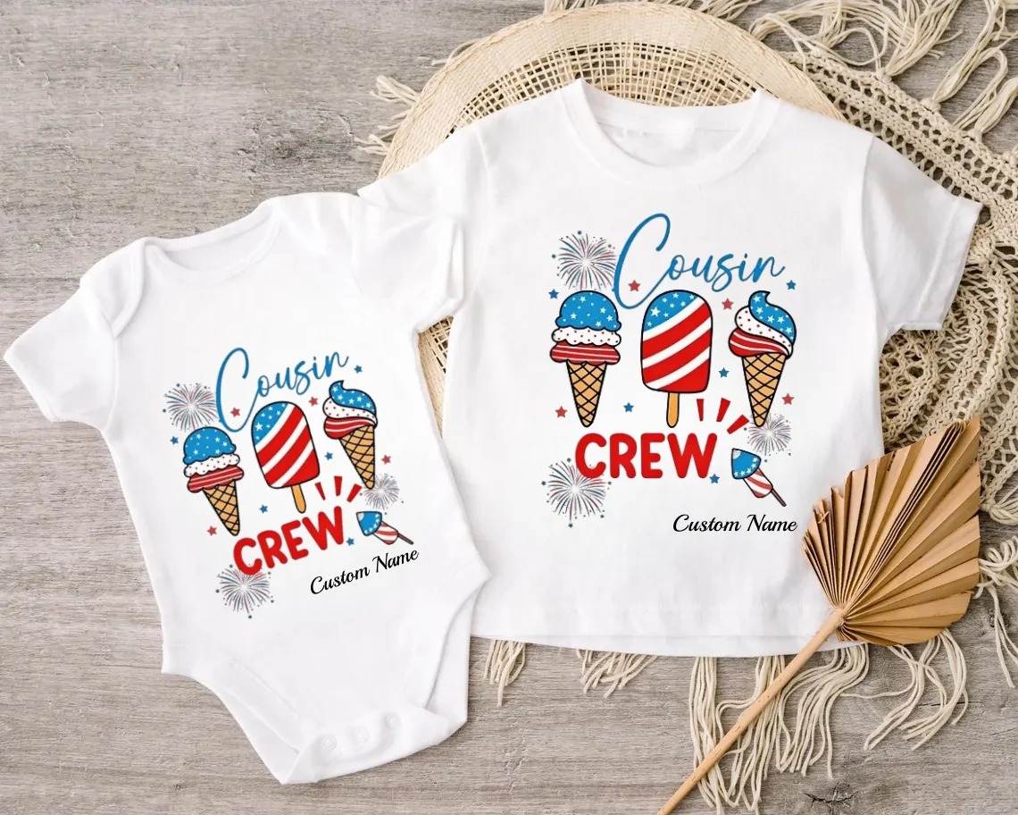 Cousin Crew 4th of July Shirt – Kids Matching Tee - Image 7