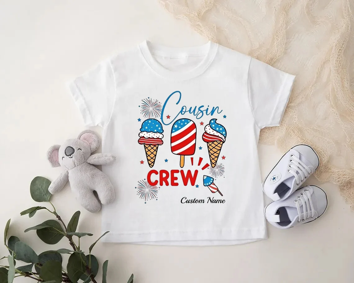 Cousin Crew 4th of July Shirt – Kids Matching Tee - Image 8