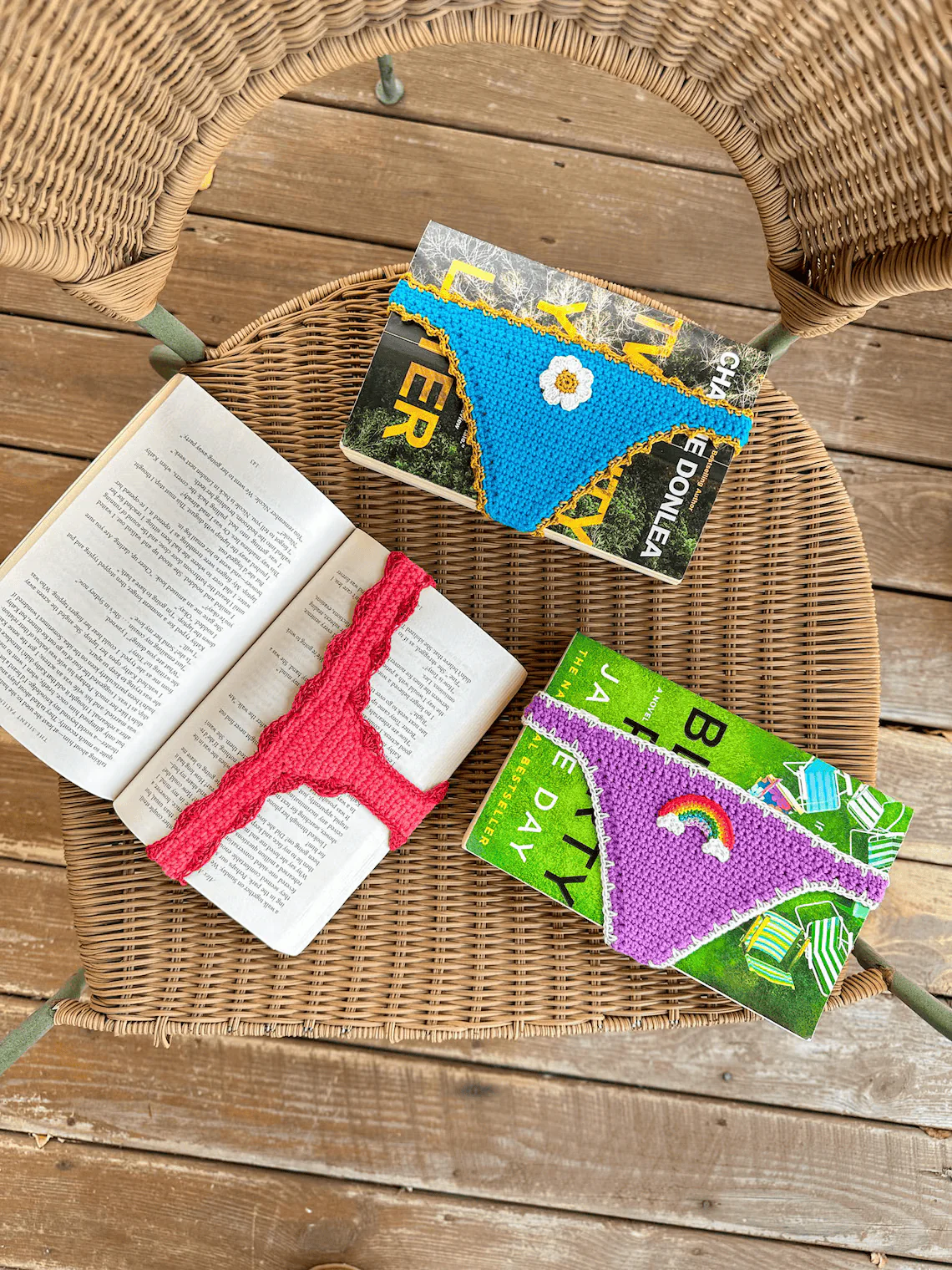 Handmade Crochet Bookmark – Funny Sheila Book Thong Gift for Readers - Image 3