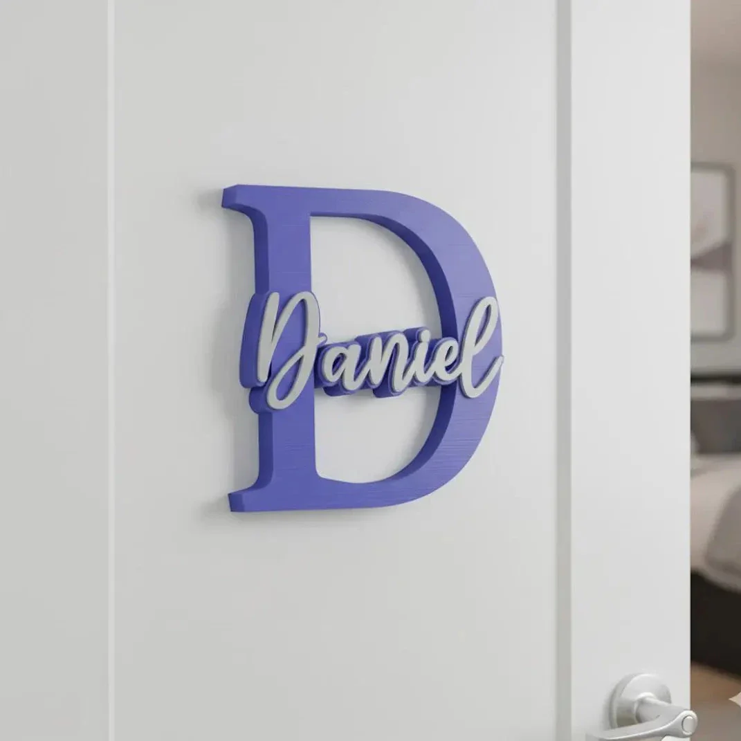 Custom 3D Printed Name Sign – Personalized Desk & Shelf Décor - Image 3