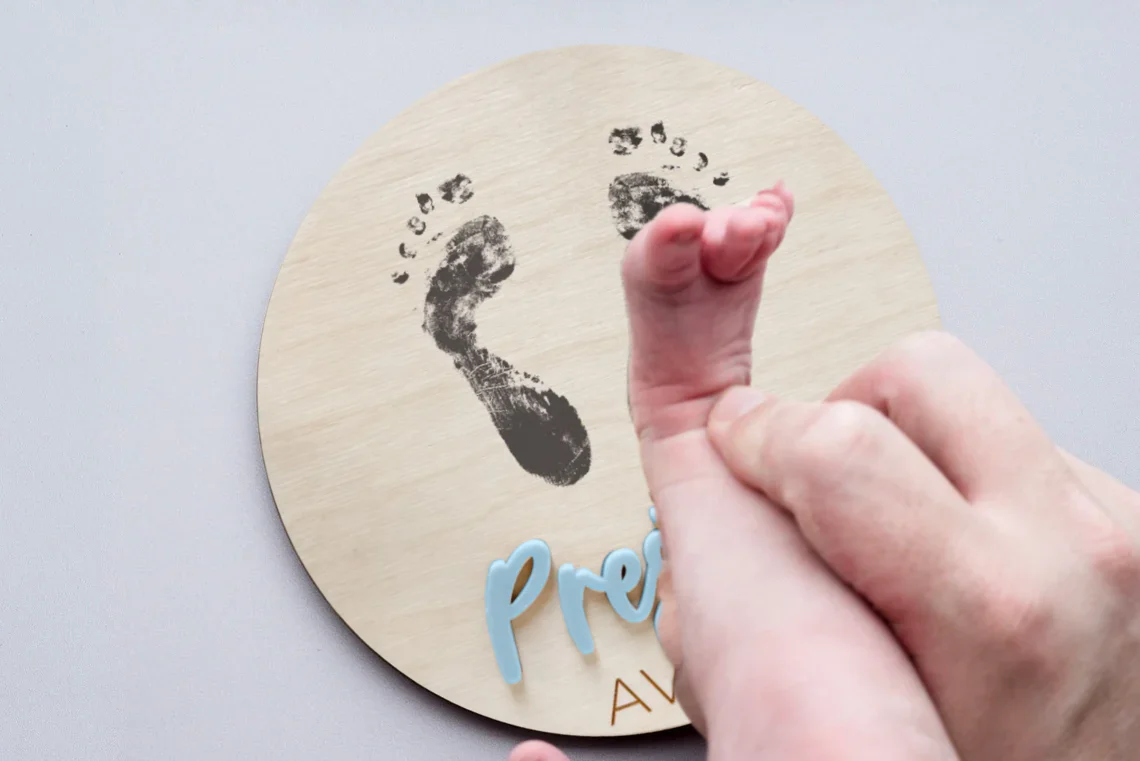 Custom Baby Name Sign for Hospital – Birth Announcement Keepsake - Image 7