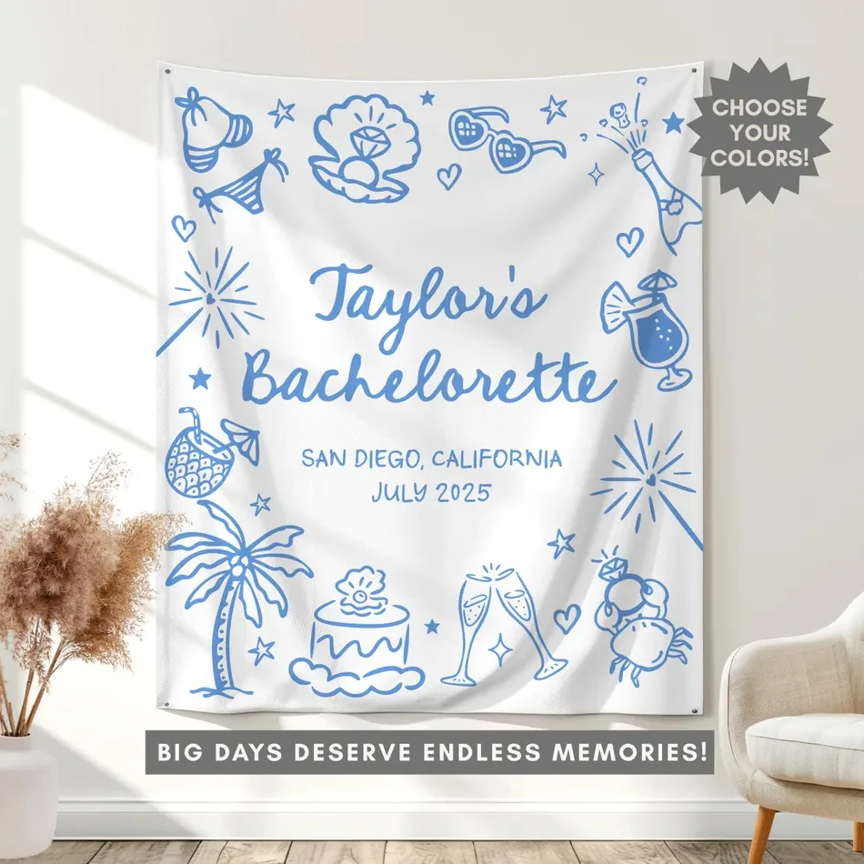 Custom Bachelorette Banner – Personalized Beach Party Decor - Image 4