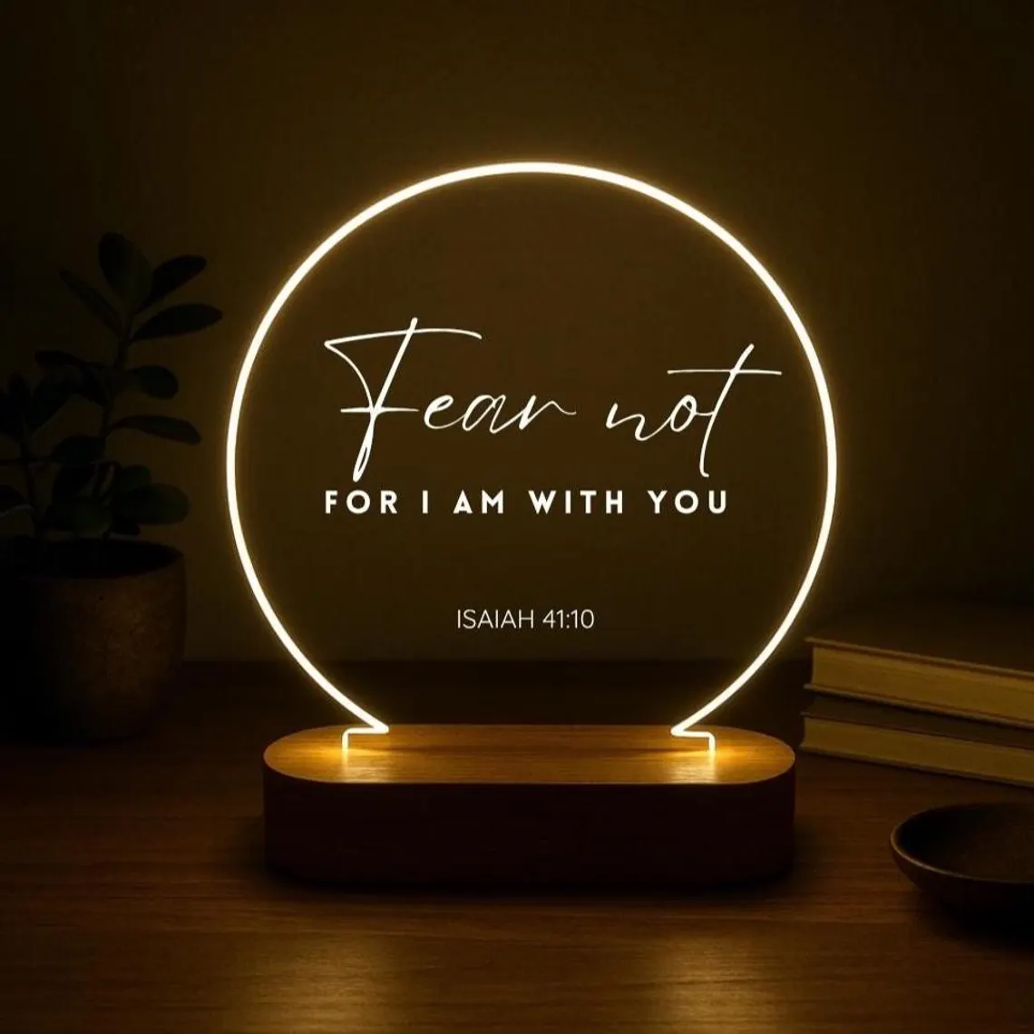 Custom Bible Verse Night Light – Personalized Christian LED Lamp - Image 3