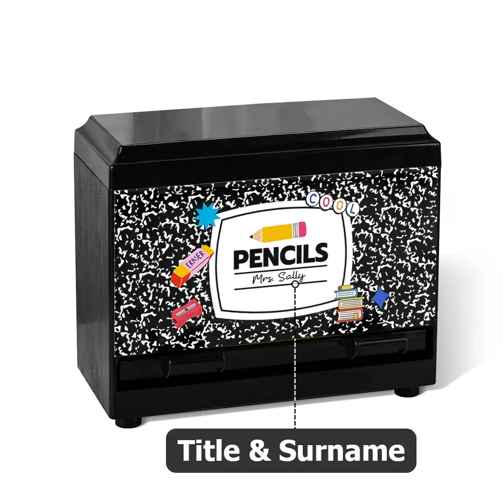 Personalized Pencil Dispenser with Name Pencil Cases Appreciation, Home School Gifts, Gift for Teacher - Image 10