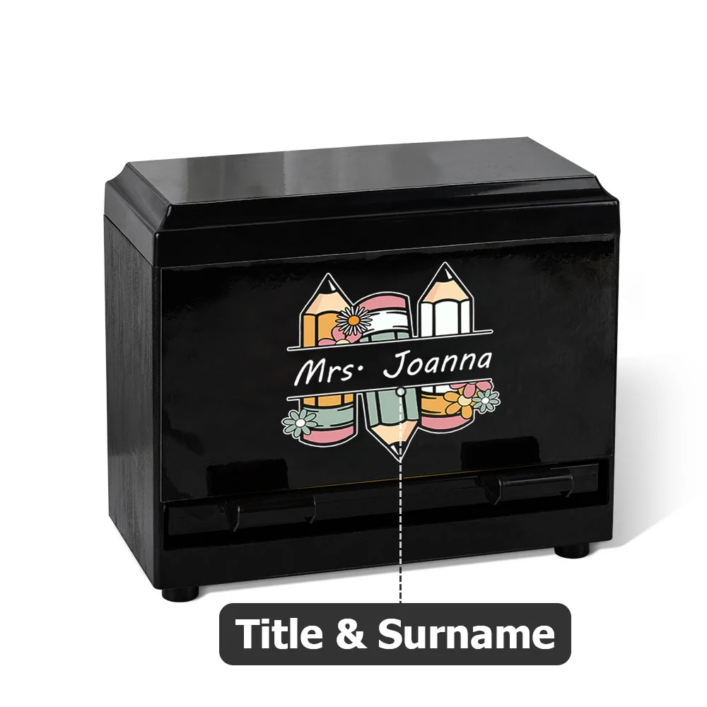 Personalized Pencil Dispenser with Name Pencil Cases Appreciation, Home School Gifts, Gift for Teacher - Image 11