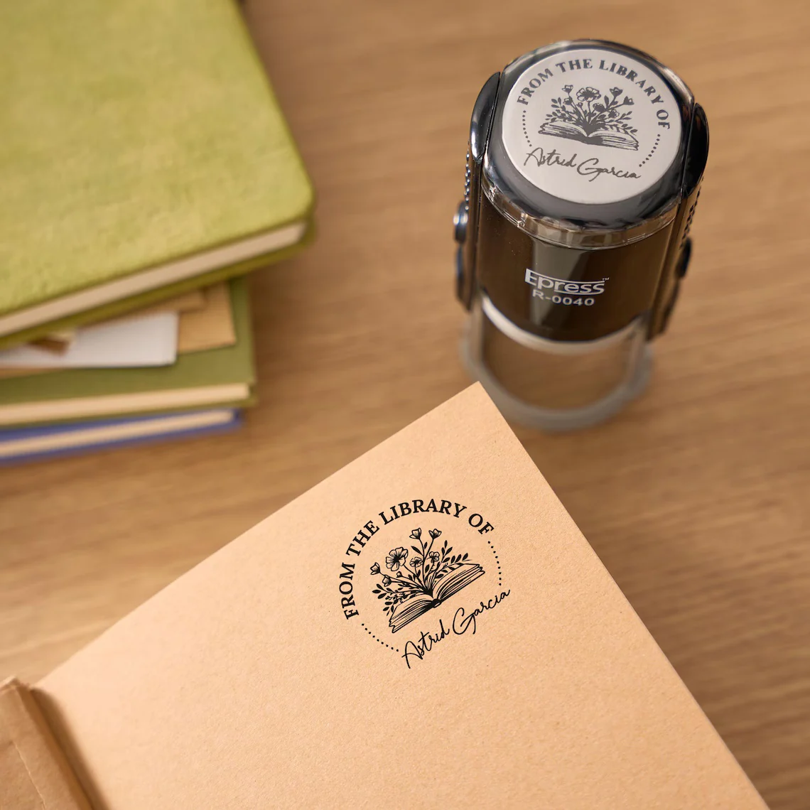 Custom Book Embosser Stamp | From the Library of | Ex Libris Gift - Image 5