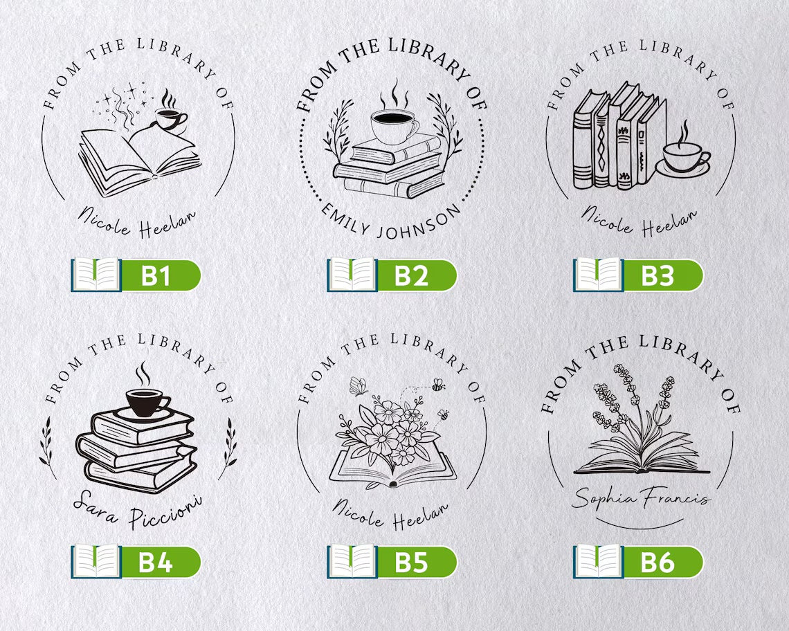 Custom Book Embosser Stamp | From the Library of | Ex Libris Gift - Image 7