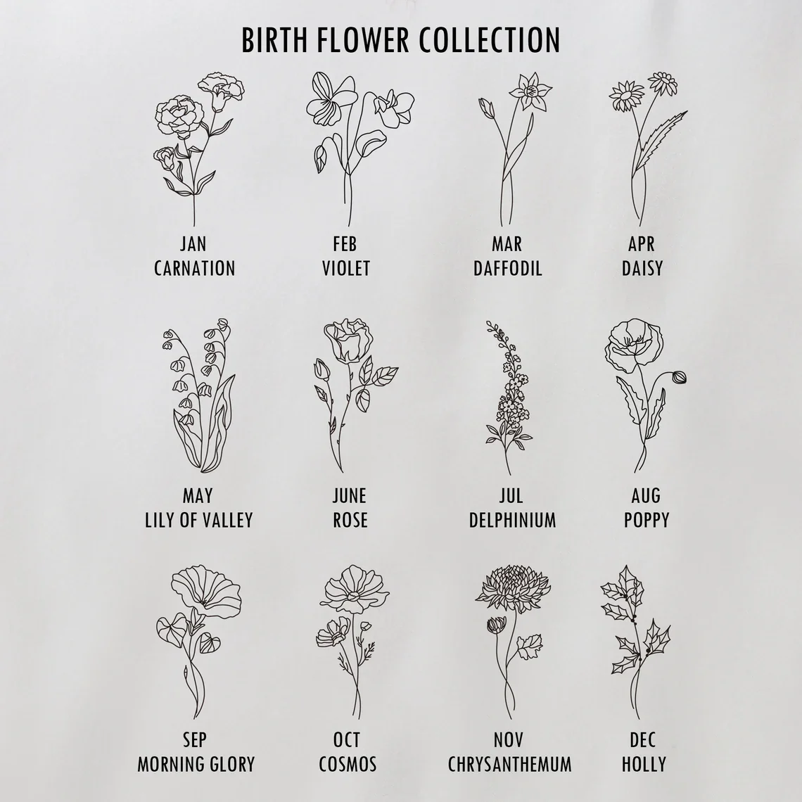 Custom Bridal Bouquet Charm Locket – Birth Flower & Photo - Image 4