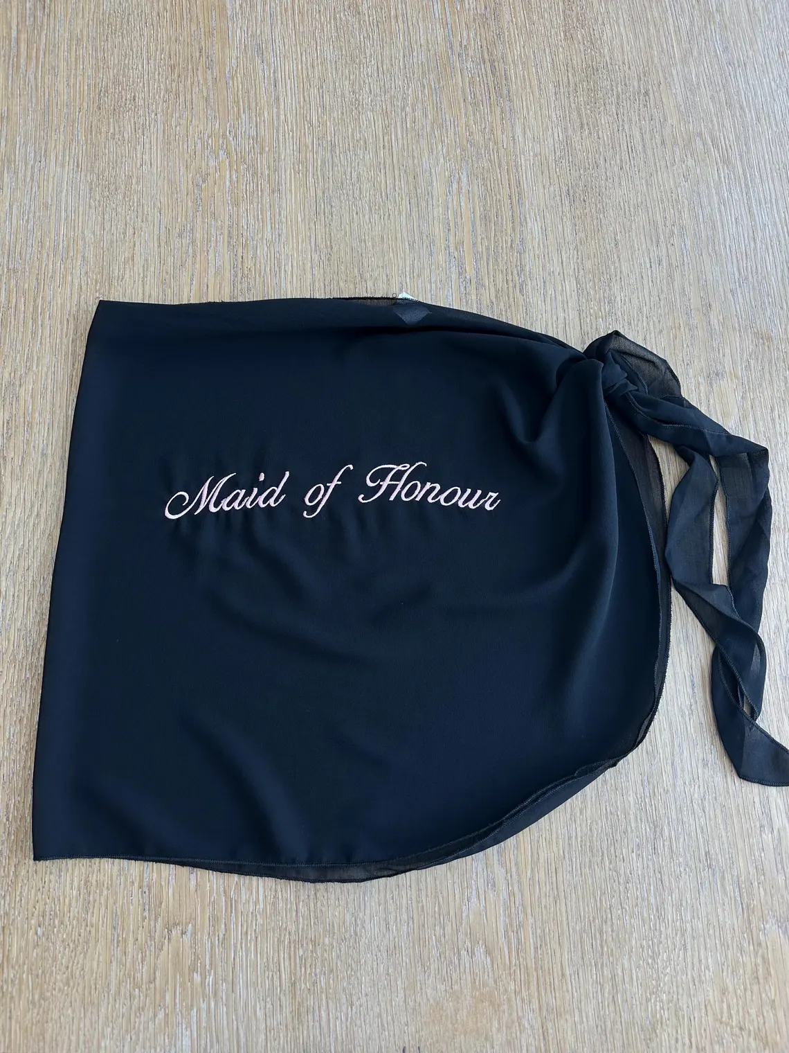 Custom Bride Embroidered Beach Sarong | Personalized Cover Up - Image 4