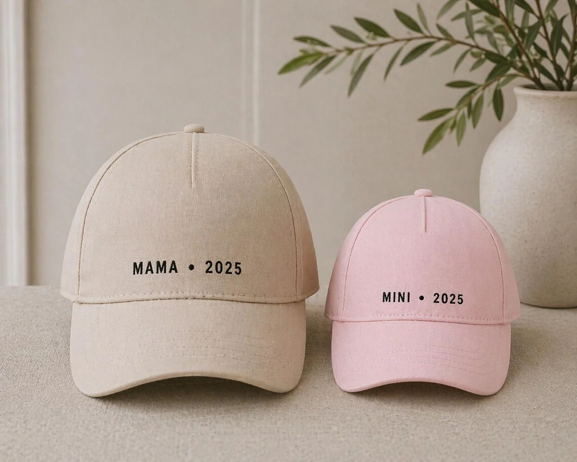 Custom Embroidered Cap – Mom Dad Kids Matching Hat - Image 5