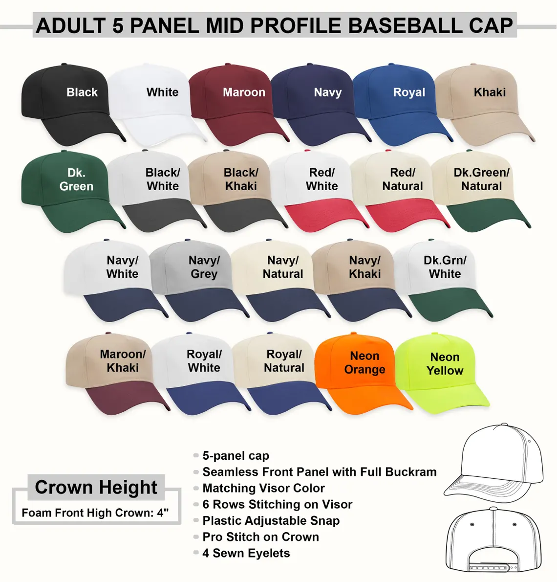 Custom Embroidered Hat - Personalized Dad Hat - Custom Text Gift - Image 9