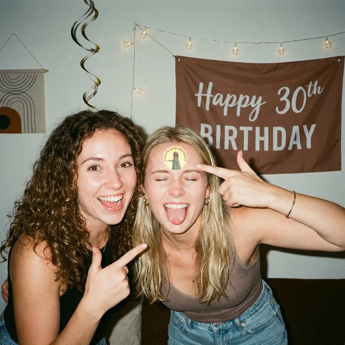 Custom Face Birthday Stickers | Personalized Party Photo Labels - Image 7