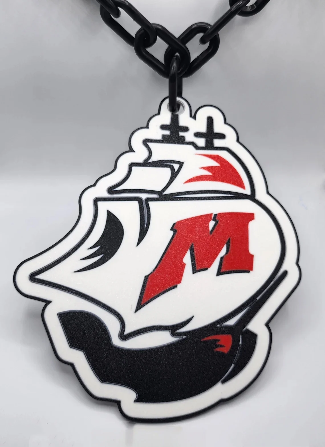 Custom Fan Chain Necklace – Oversized Sports Logo - Image 3