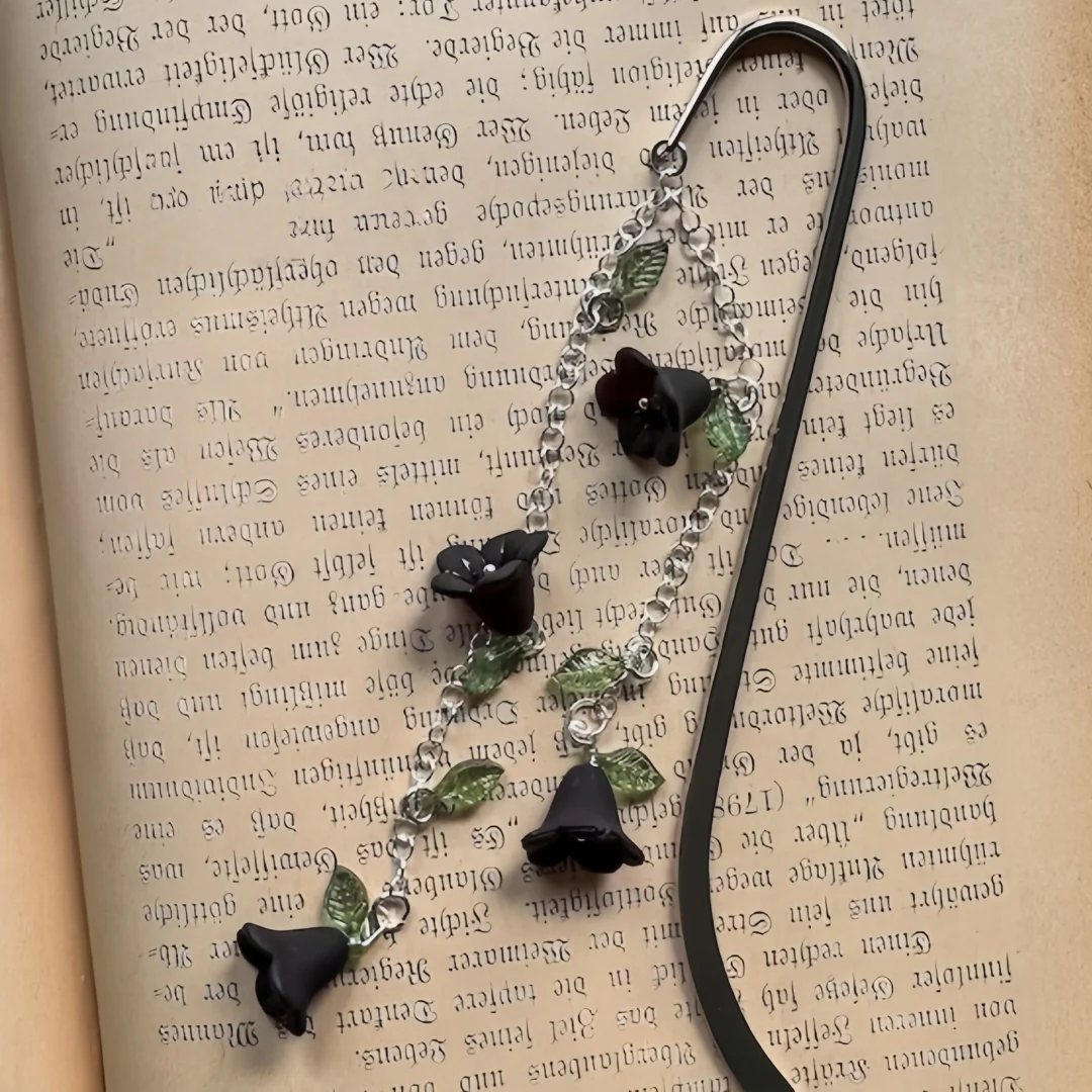 Custom Flower Bookmark – Multiple Colors | Fairycore Metal Charm - Image 10