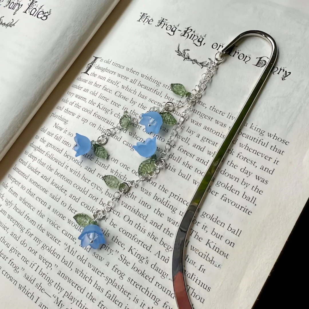 Custom Flower Bookmark – Multiple Colors | Fairycore Metal Charm - Image 8