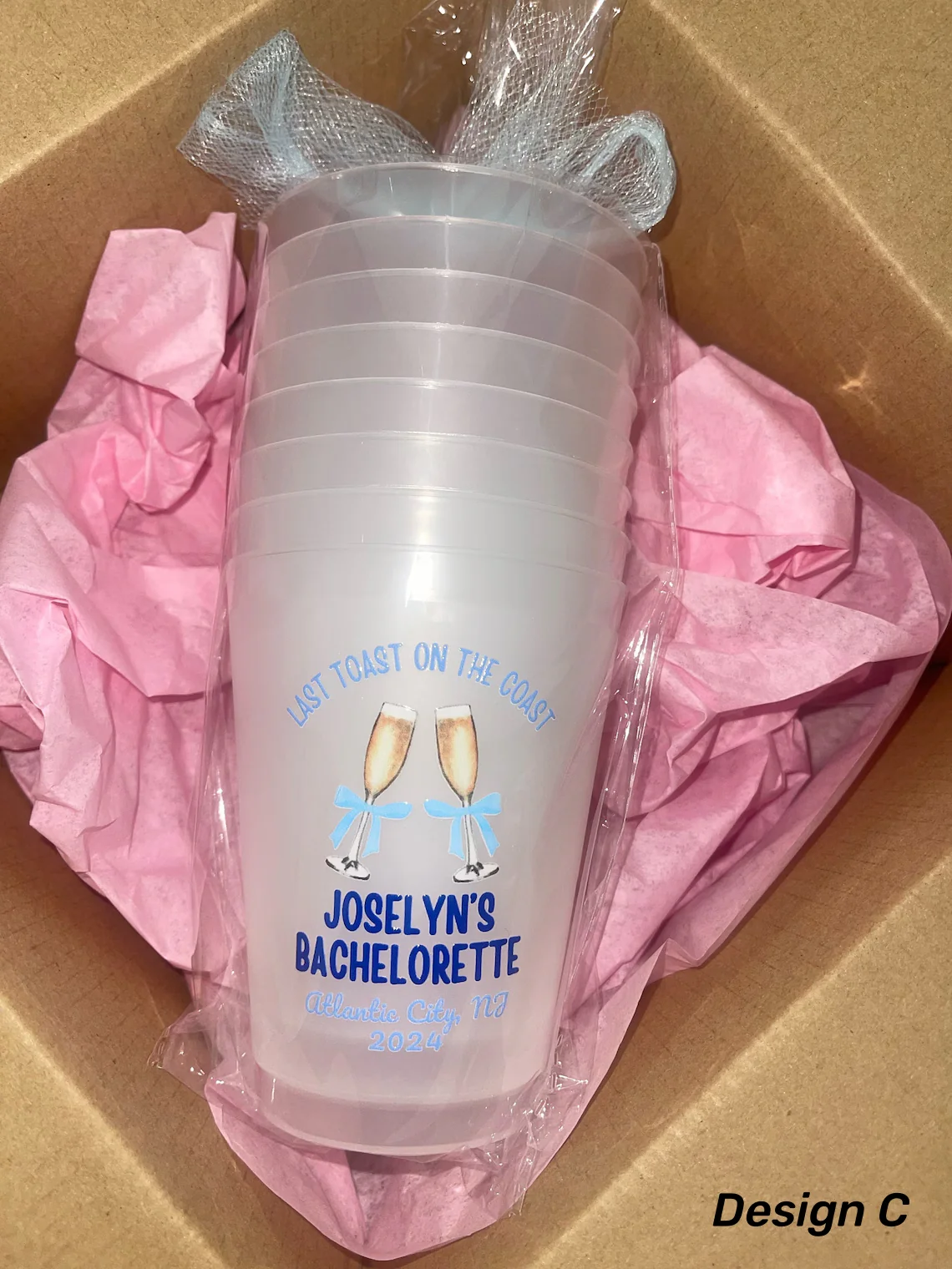 Custom Frosted Party Cups – Set of 8 Personalized 16oz Reusable Cups - Image 3