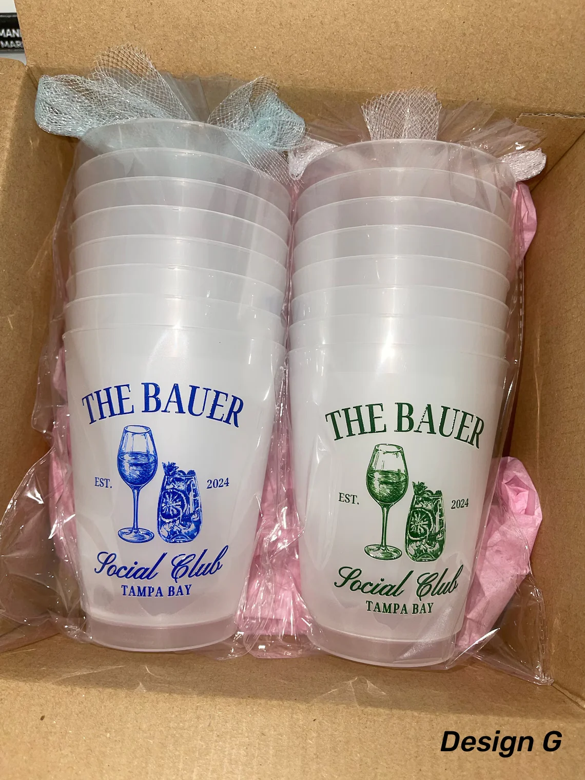 Custom Frosted Party Cups – Set of 8 Personalized 16oz Reusable Cups - Image 6