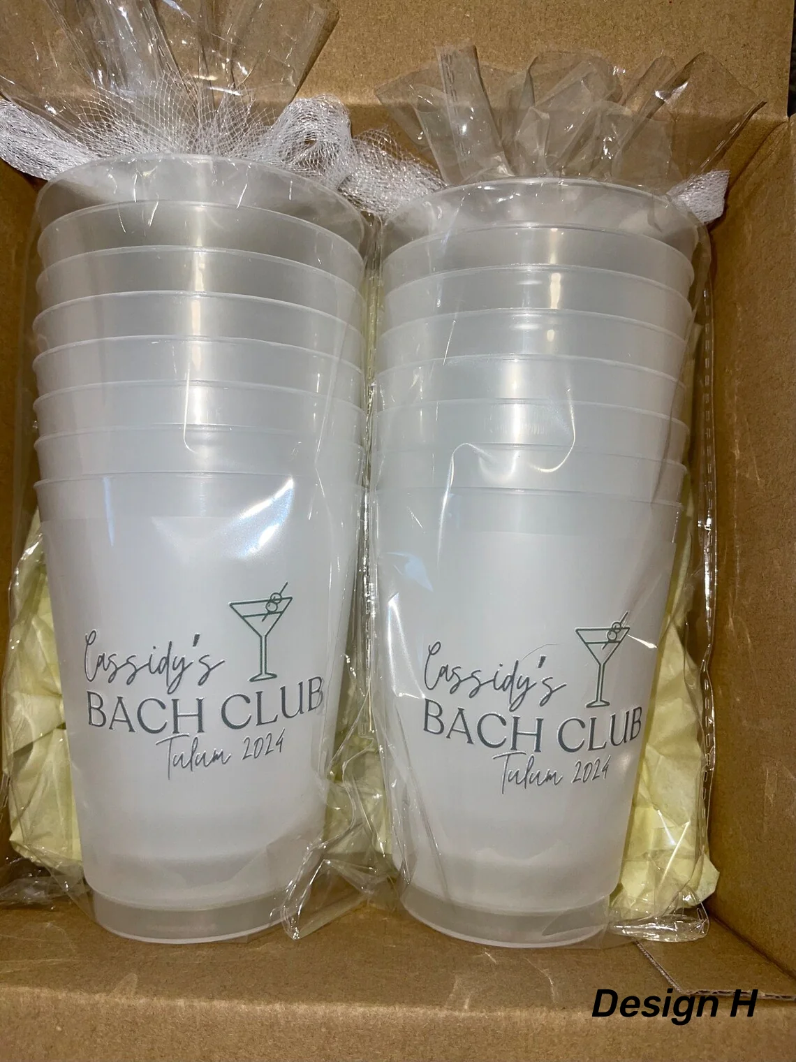 Custom Frosted Party Cups – Set of 8 Personalized 16oz Reusable Cups - Image 7