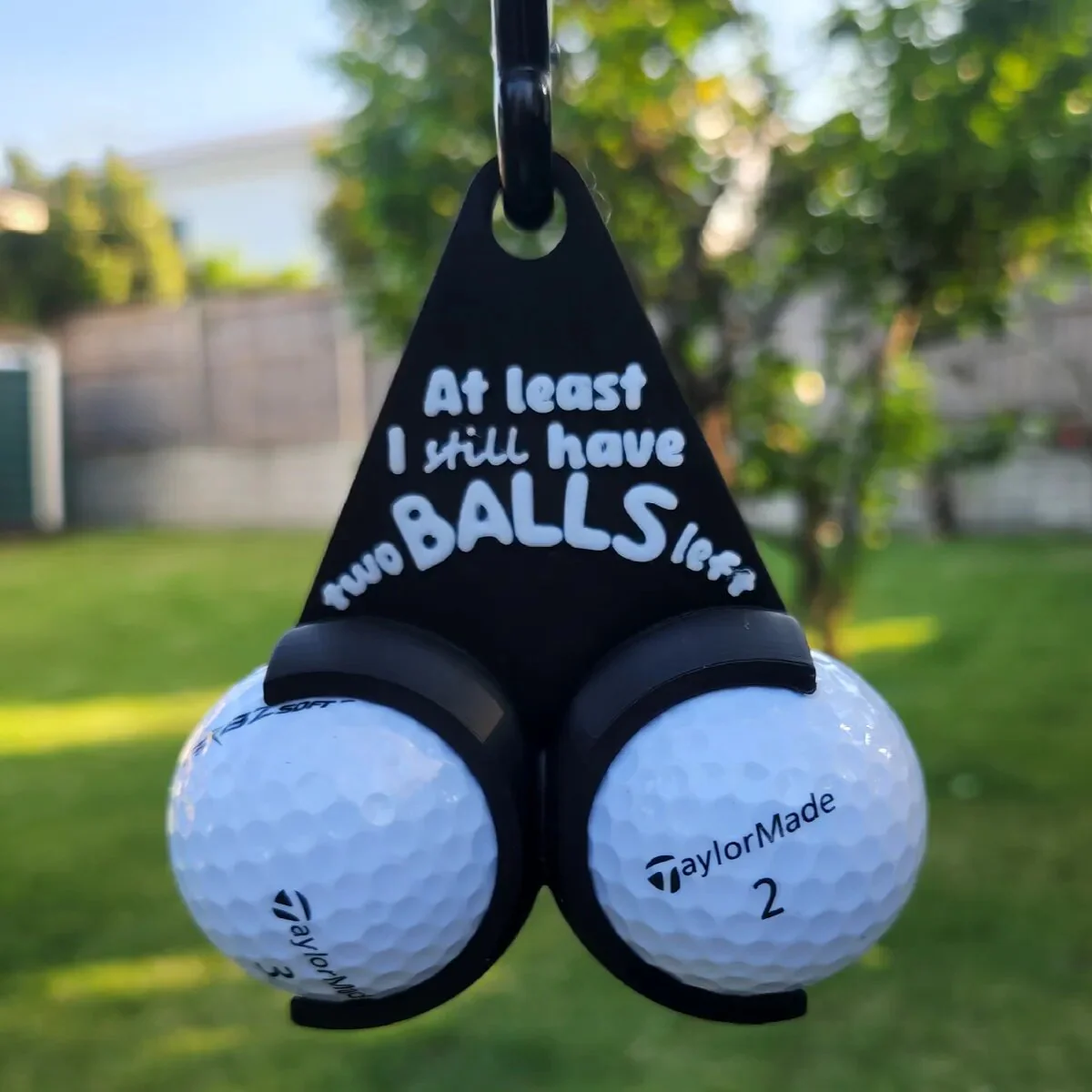 Custom Name Golf Ball Holder with Clip - Personalized Golf Gift - Image 3