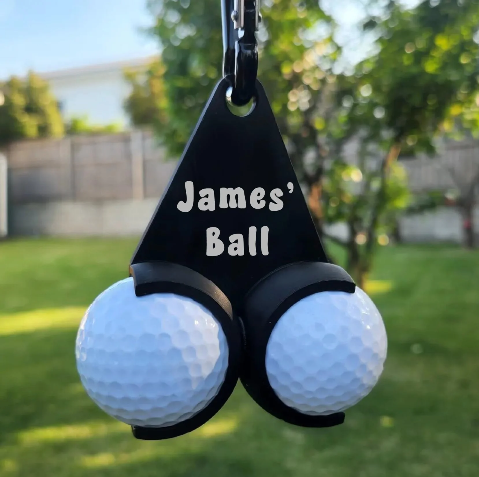 Custom Name Golf Ball Holder with Clip - Personalized Golf Gift - Image 6