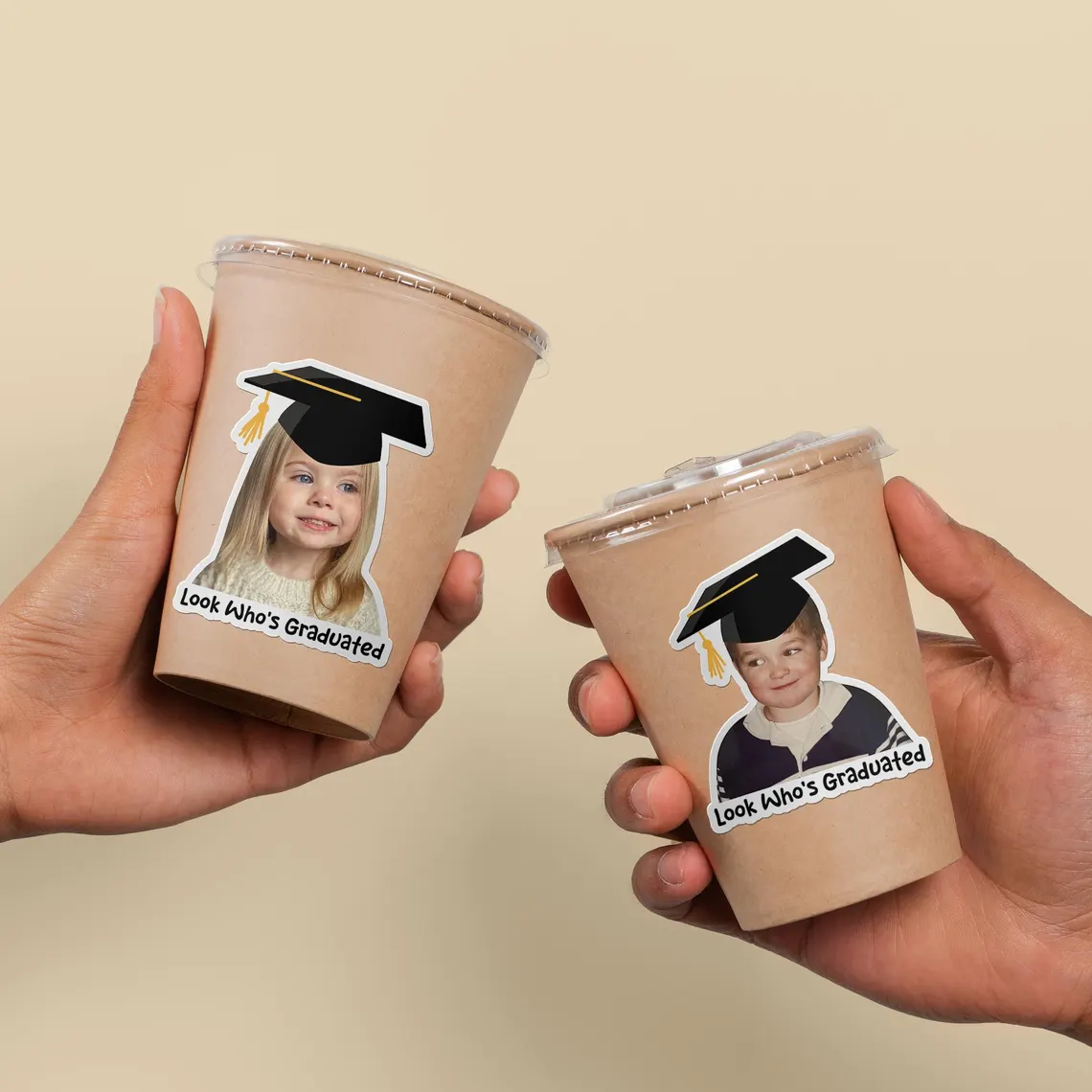Custom Graduation Face Stickers | Photo Party Stickers - Image 3