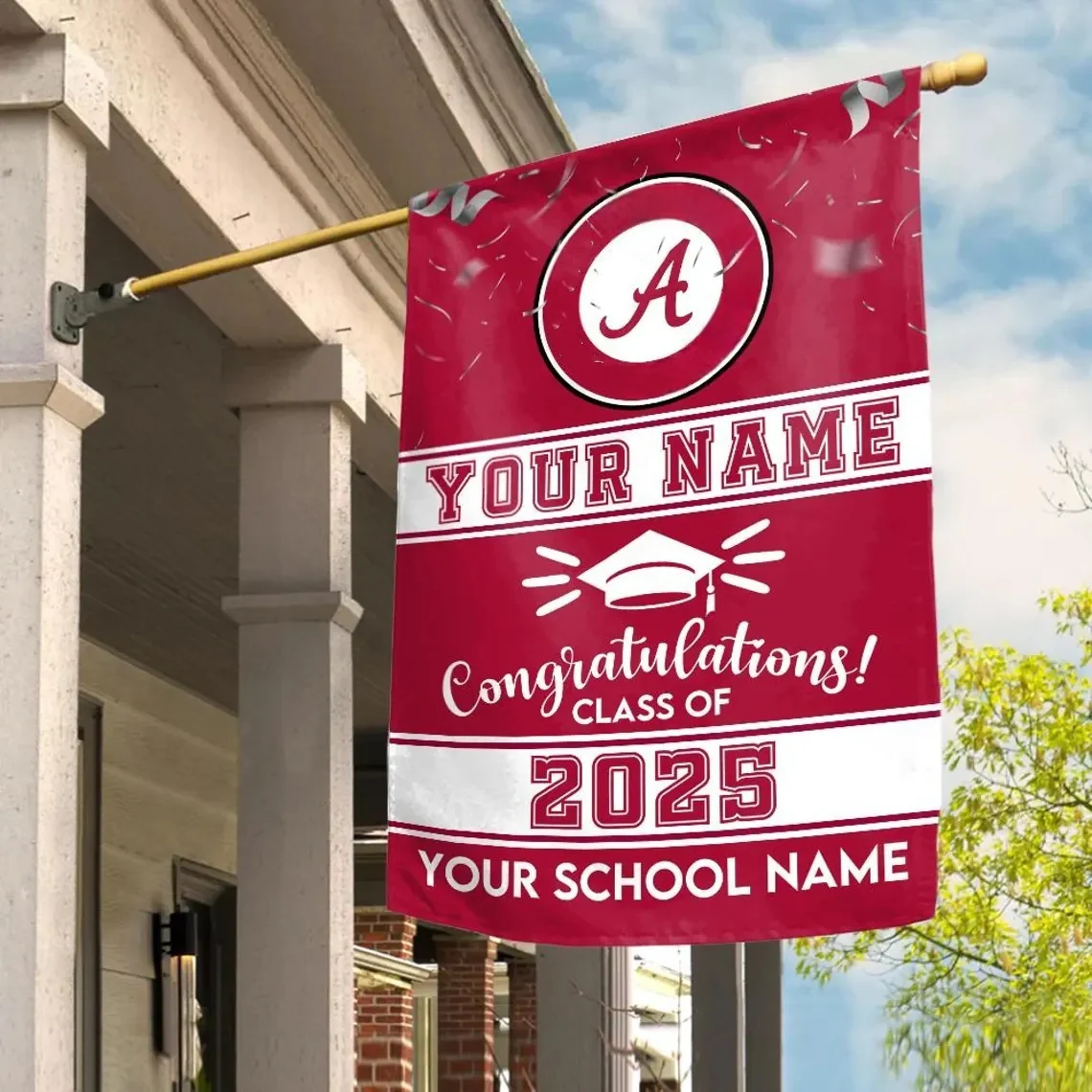 Custom Graduation Flag – Personalized College Grad Yard Sign - Image 3