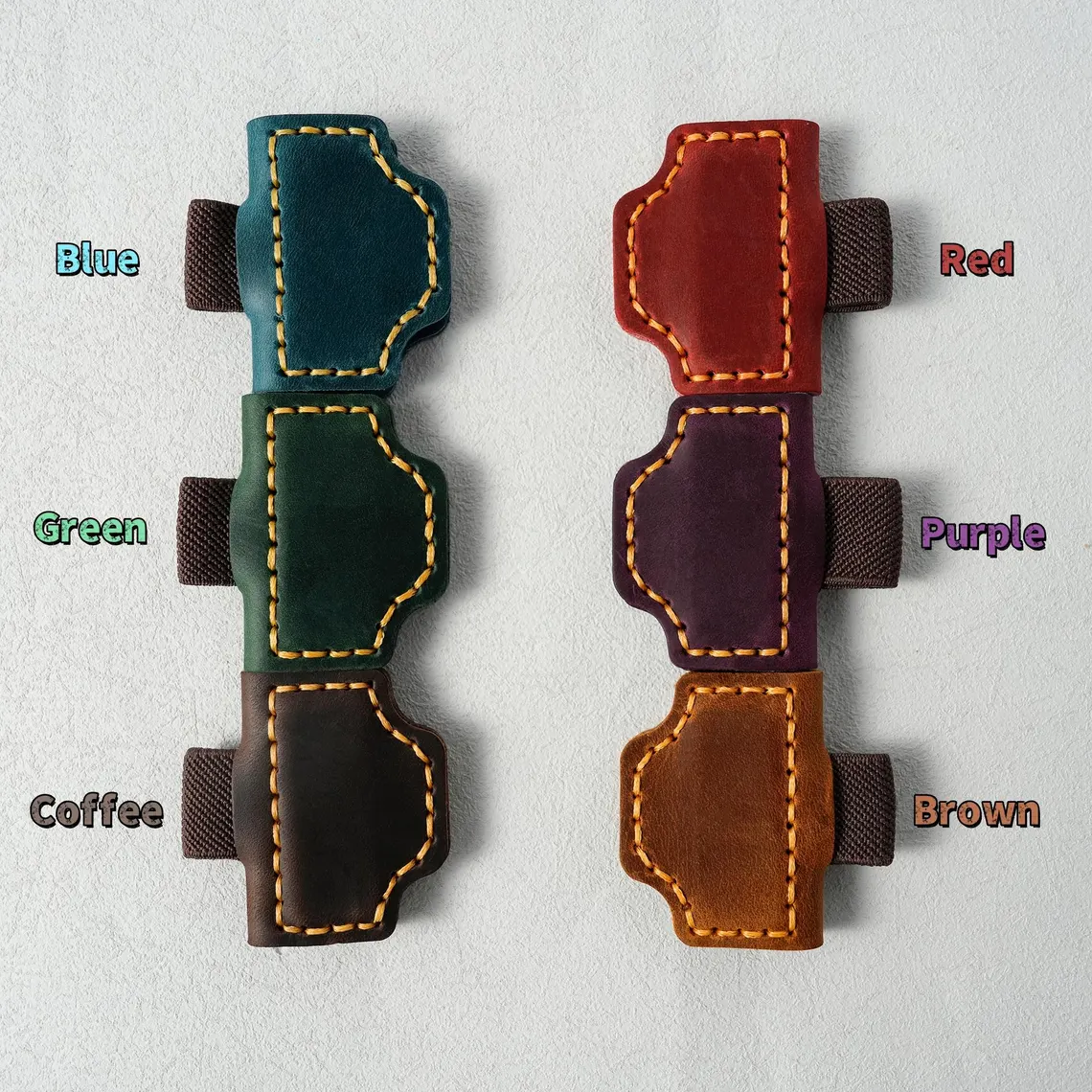 Custom Magnetic Leather Bookmark with Pen Holder – Engraved Book Accessory Gift - Image 4