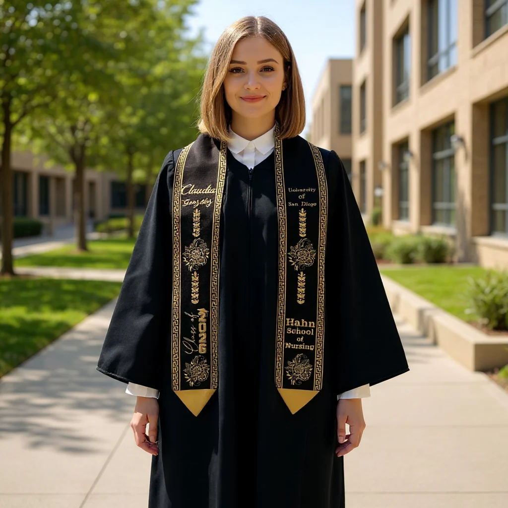 Personalized Mexican Graduation Stole – Name, School, Class of 2026 - Image 4