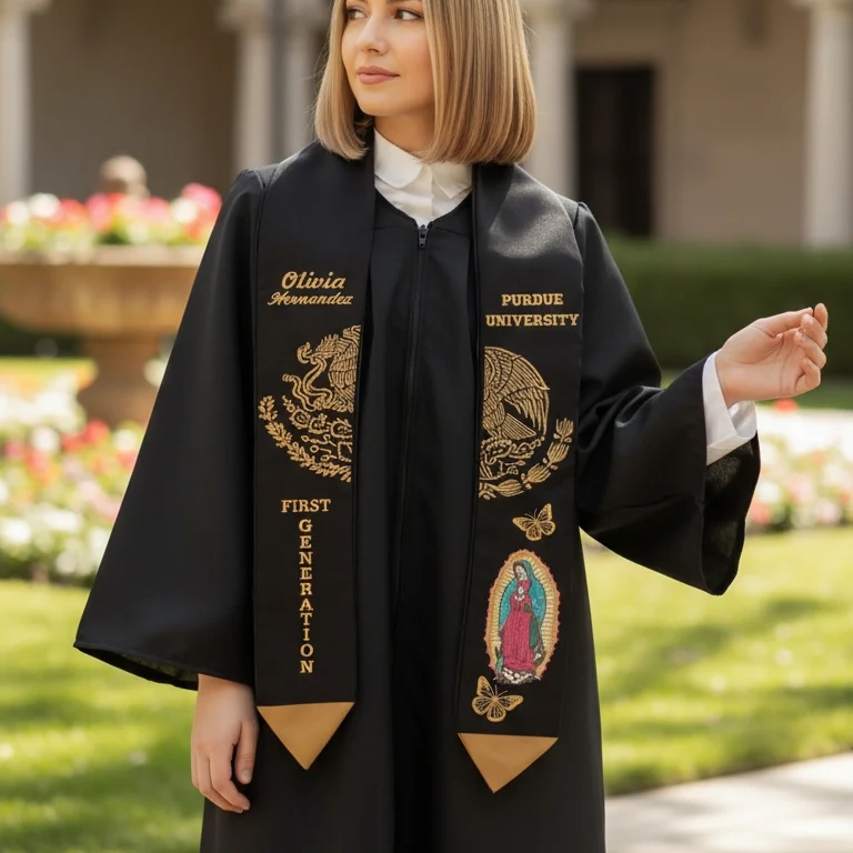 Personalized Mexican Graduation Stole – Name, School, Class of 2026 - Image 6