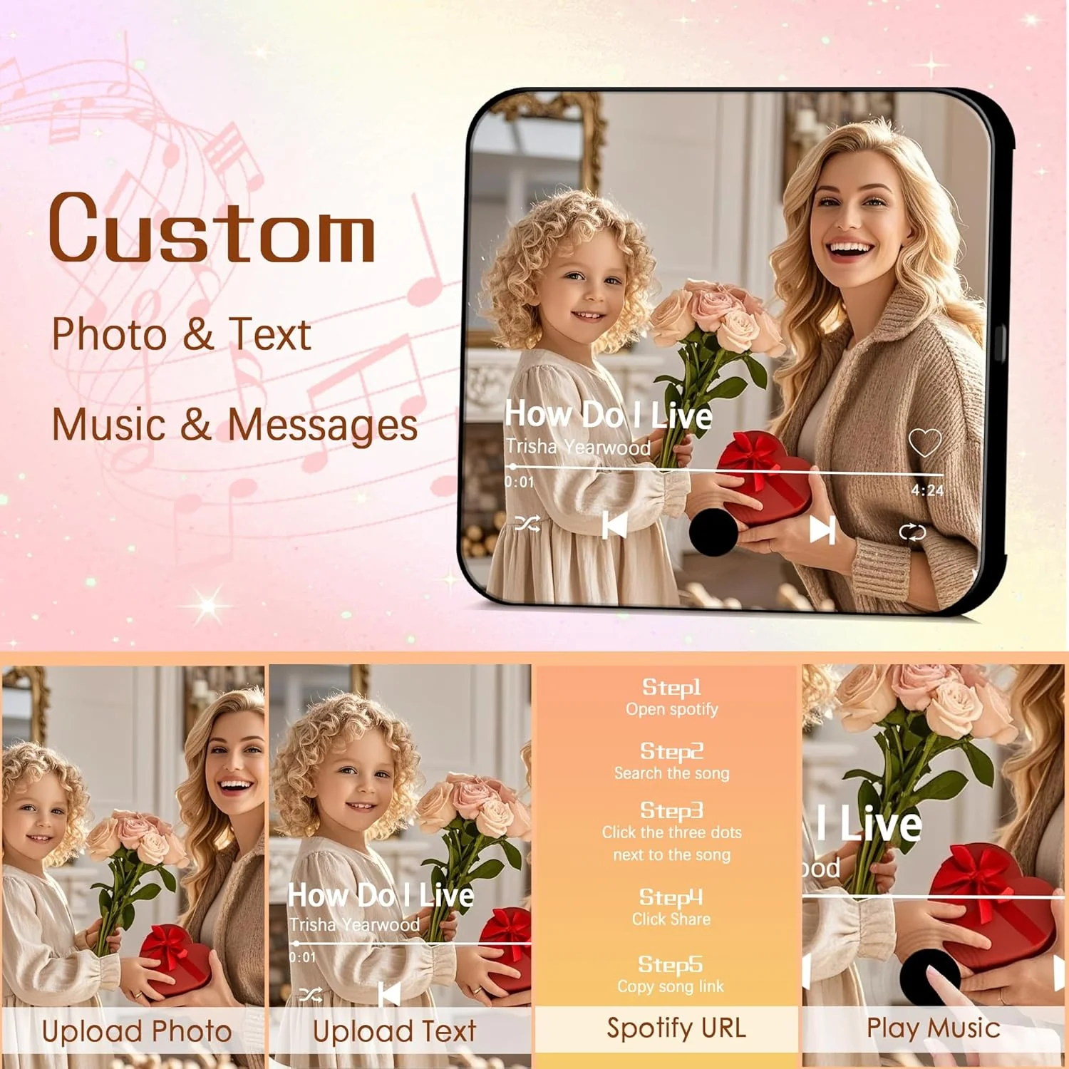 Custom Music Photo Magnet – Bluetooth/MP3 Plaque Gift - Image 8