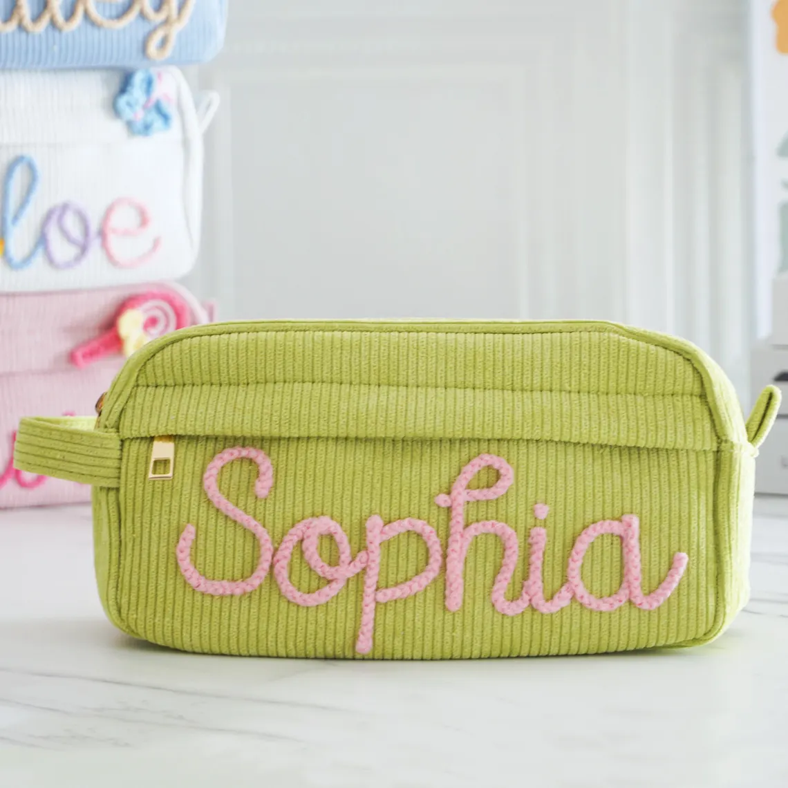 Custom Name Corduroy Pencil Case | Kids Back To School Gift - Image 7
