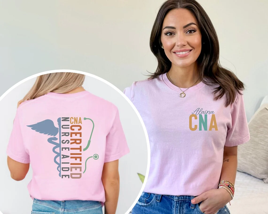 Custom Name Registered Nurse Shirt – Personalized RN CNA Gift Unisex Tee - Image 6