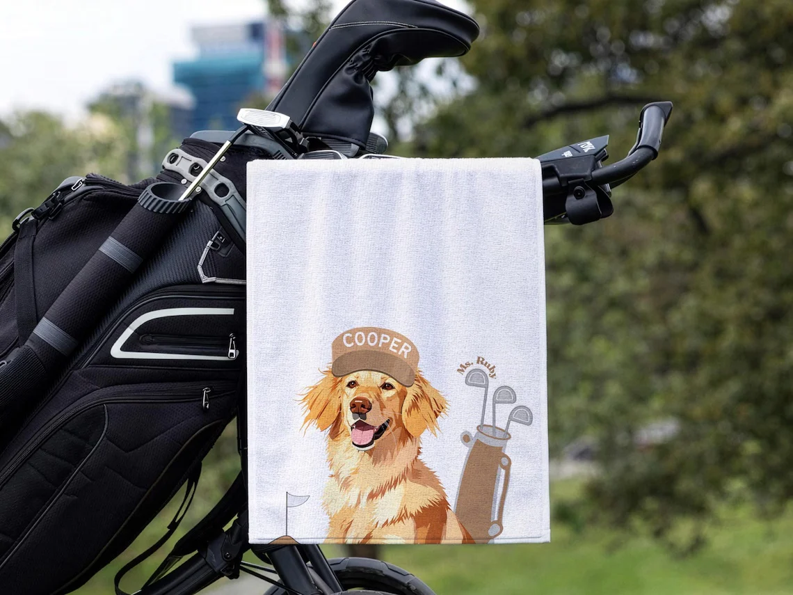 Custom Pet Golf Towel with Photo – Personalized - Image 7