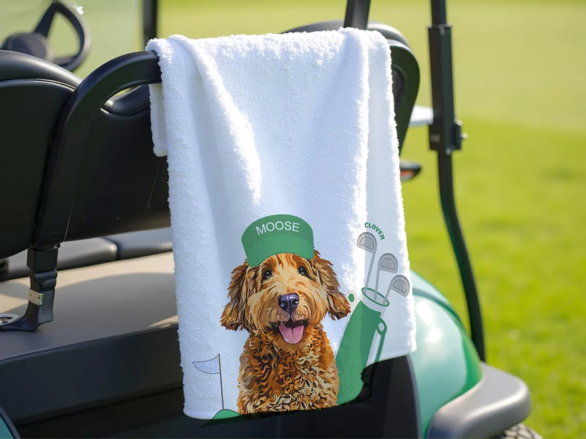 Custom Pet Golf Towel with Photo – Personalized - Image 9