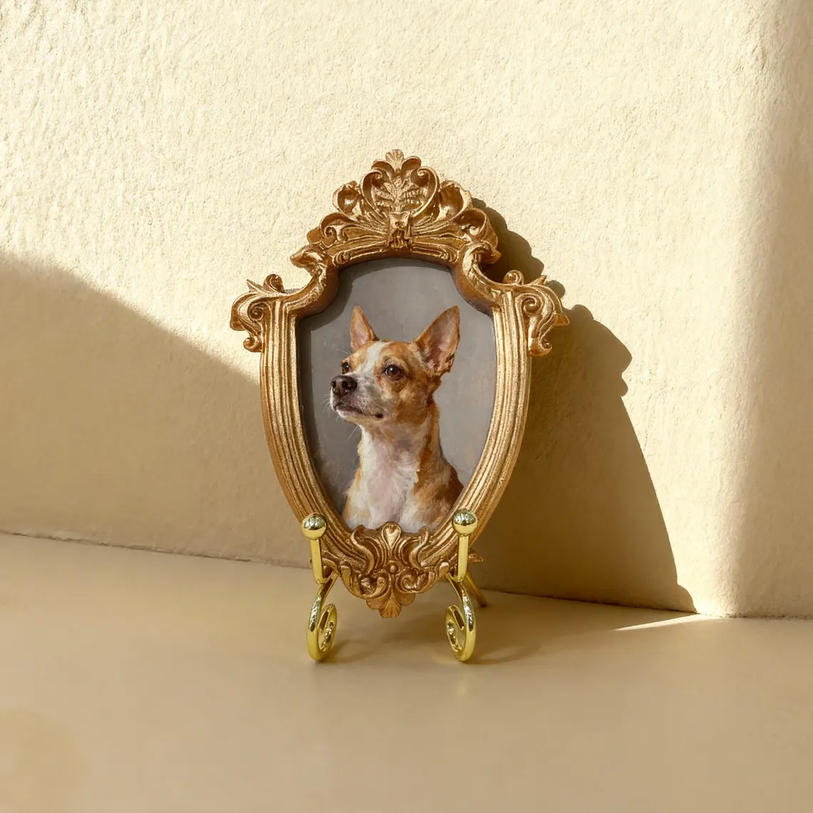 Custom Pet Portrait – Oil Painting Effect Dog & Cat Memorial Keepsake with Frame - Image 3