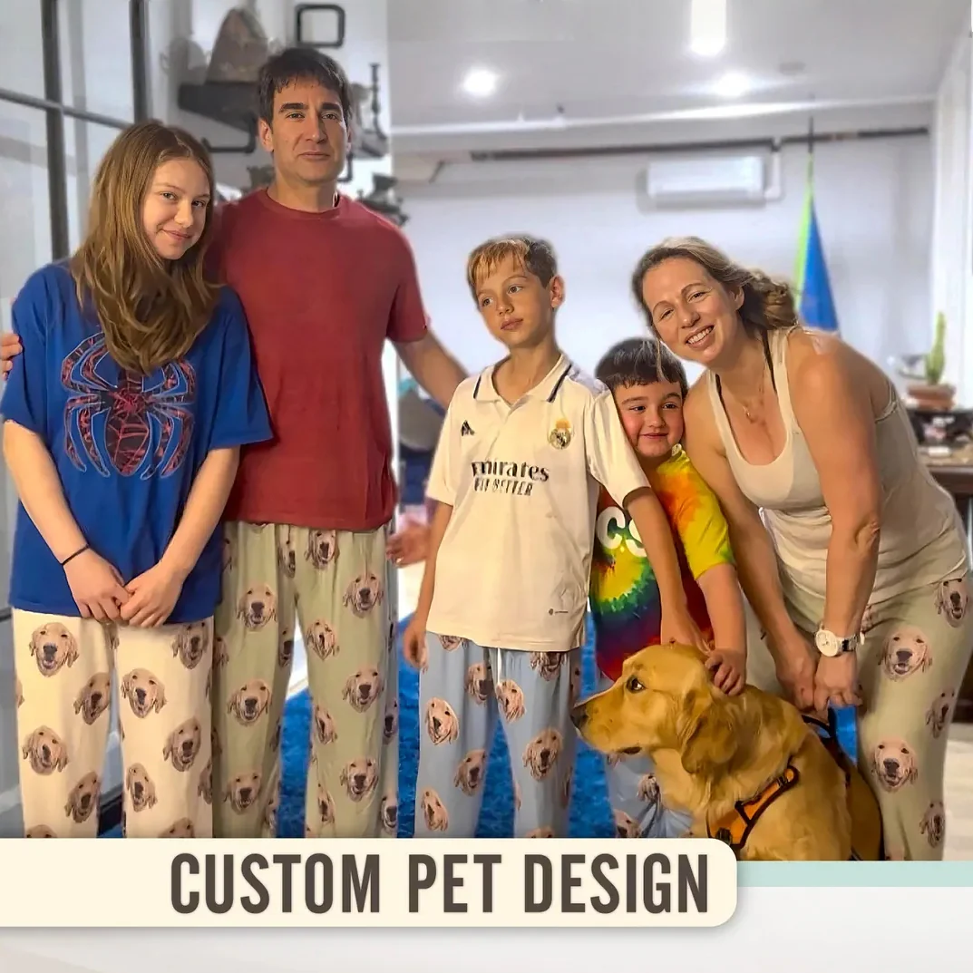 Custom Pet Portrait Pajama Pants | Personalized Dog & Cat Gift - Image 3